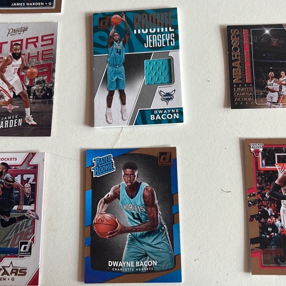 Anthony Davis, James Harden, Dwayne Bacon, Dwayne Wade, Josh Hart (12 card lot) - Picture 7 of 9